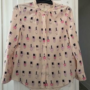 Kate spade nail polish 💅 blouse! Adorable 🥰!